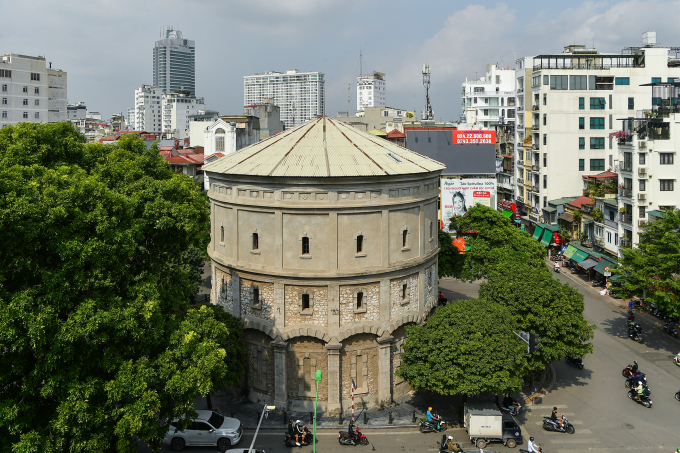 Bốt Hàng Đậu nhìn từ bên ngoài. Ảnh: Giang Huy